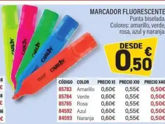 Carlin Marcador fluorescente oferta