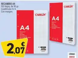 Carlin Recambio a4 oferta