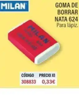 Carlin MILAN Goma de borrar nata oferta