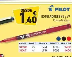 Carlin PILOT Rotuladores V5 y V7 oferta