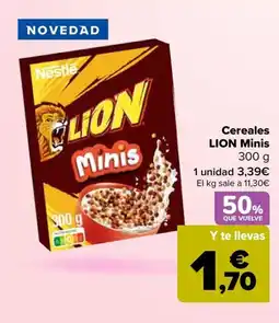 Carrefour LION Cereales Minis oferta