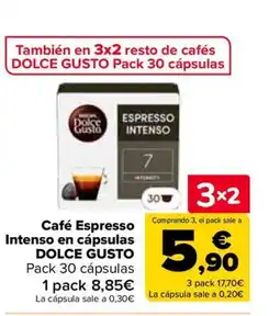 Carrefour DOLCE GUSTO Café Espresso Intenso en cápsulas oferta