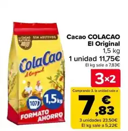 Carrefour COLACAO Cacao El Original oferta