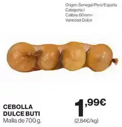 El Corte Inglés Origen - cebolla dulce buti oferta