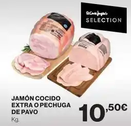 El Corte Inglés Jamón cocido extra o pechuga de pavo oferta