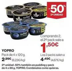 El Corte Inglés Danone - yopro oferta