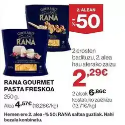 El Corte Inglés Gourmet - pasta freskoa oferta