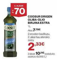 El Corte Inglés Coosur - oliba-olio birjina oferta