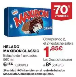 El Corte Inglés Nestlé - helado maxibon classic oferta