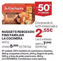 El Corte Inglés La cocinera - nuggets rebozado fino familiar oferta