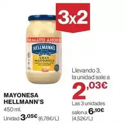 El Corte Inglés Hellmann's - mayonesa oferta