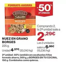 El Corte Inglés Borges - nuez en grano oferta