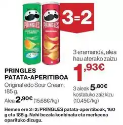 El Corte Inglés Pringles - patata-aperitiboa oferta