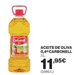 El Corte Inglés Carbonell - aceite de oliva 0,4o oferta