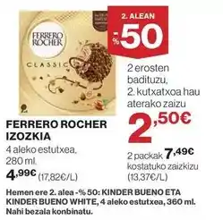 El Corte Inglés Ferrero - rocher oferta