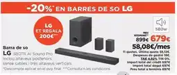 El Corte Inglés Lg - barra de so oferta