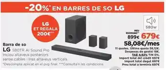 El Corte Inglés Lg - barra de so oferta