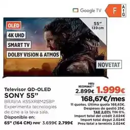 El Corte Inglés Sony - televisor qd-oled oferta