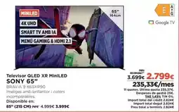 El Corte Inglés Sony - televisor qled xr miniled oferta
