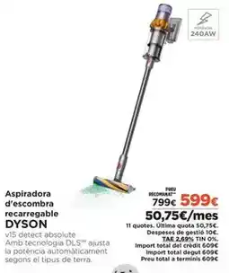 El Corte Inglés Dyson - aspiradora d'escombra recargable oferta