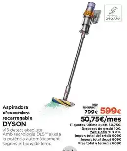 El Corte Inglés Dyson - aspiradora d'escombra recargable oferta