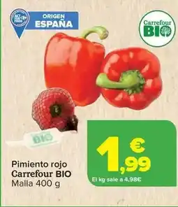 Carrefour Carrefour bio - pimiento rojo oferta