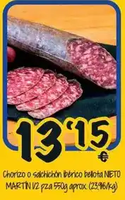 Cash Fresh Bellota - chorizo o sachichon iberico delota oferta