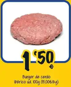 Cash Fresh Burger de cerdo ibérico oferta