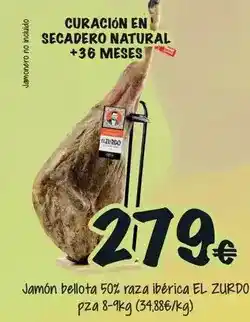 Cash Fresh Bellota - jamón 50% raza ibérica oferta