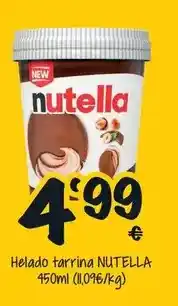 Cash Fresh Nutella - helado tarrina oferta
