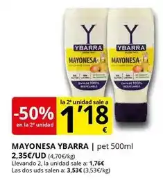 Supermercados MAS Ybarra - mayonesa oferta