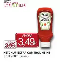 Supermercados MAS Heinz - ketchup extra control oferta