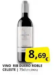 Supermercados MAS Celeste - vino rib duero roble oferta