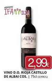 Supermercados MAS Castillo de albai - vino d.o. rioja oferta