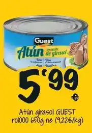 Cash Fresh Guest - atún girasol rolo oferta