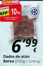 Supermercados MAS Mas - dados de atun barea oferta