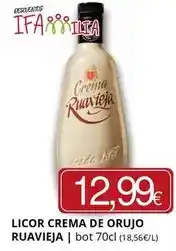 Supermercados MAS Ruavieja - licor crema de orujo oferta