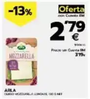 BM Supermercados Arla - nozzarella oferta