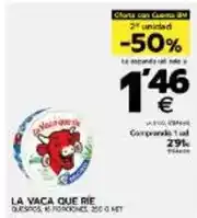 BM Supermercados La vaca que ríe - queso de poto oferta