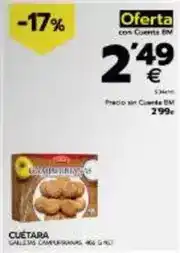 BM Supermercados Cuétara oferta