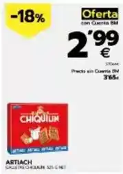 BM Supermercados Artiach - galletas chiquilín oferta