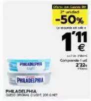 BM Supermercados Philadelphia - queso original o light oferta