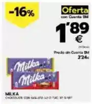 BM Supermercados Milka - chocolate con salsa oferta
