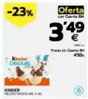 BM Supermercados Kinder - helado chocolate oferta