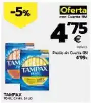 BM Supermercados Tampax - pesto di cuerta oferta