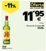 BM Supermercados J&b - 1 pack de crema de whisky oferta