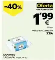 BM Supermercados Scottex - toalhitas wc fresh tub oferta