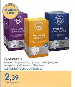 Supermercados Plaza Pompadour - infusion de probioticos y marzanilla oferta