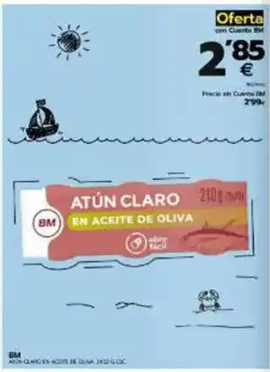 BM Supermercados Bm - atún claro en aceite de oliva oferta