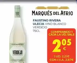 CashDiplo Faustino rivero - ulecia vino blanco verdejo oferta